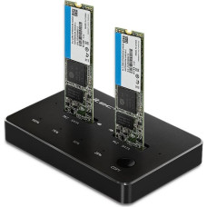 Qoltec Drive docking station 2xSSD M2 SATA, NGFF