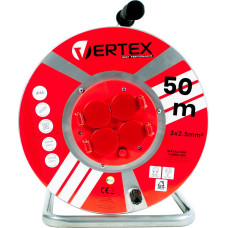 Vertex PB50METAL Extension cable 50 m 3x2,5 mm 3000 W IP44 Black