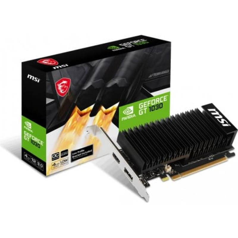 MSI Graphics card GeForce GT 1030 4GHD4 LP OC 4GD DR4 64BIT DP/HDMI