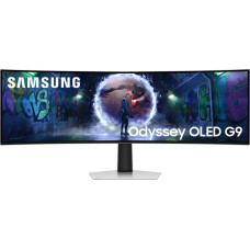 Samsung G93SD монитор для ПК 124,5 cm (49") 5120 x 1440 пикселей Dual QHD OLED Серебристый