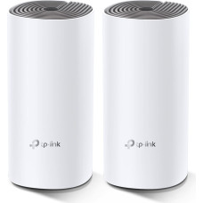 Tp-Link Deco E4 (2-pack) Dviguba juosta (2,4 GHz / 5 GHz) Wi-Fi 5 (802.11ac) Balta, Pilka Vidinis