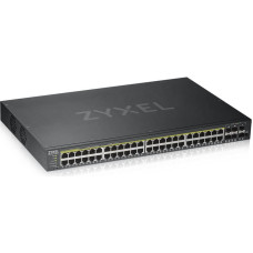 Zyxel GS1920-48HPV2 Valdomas Gigabit Ethernet (10/100/1000) Maitinimas per Eternetą (PoE) Juoda