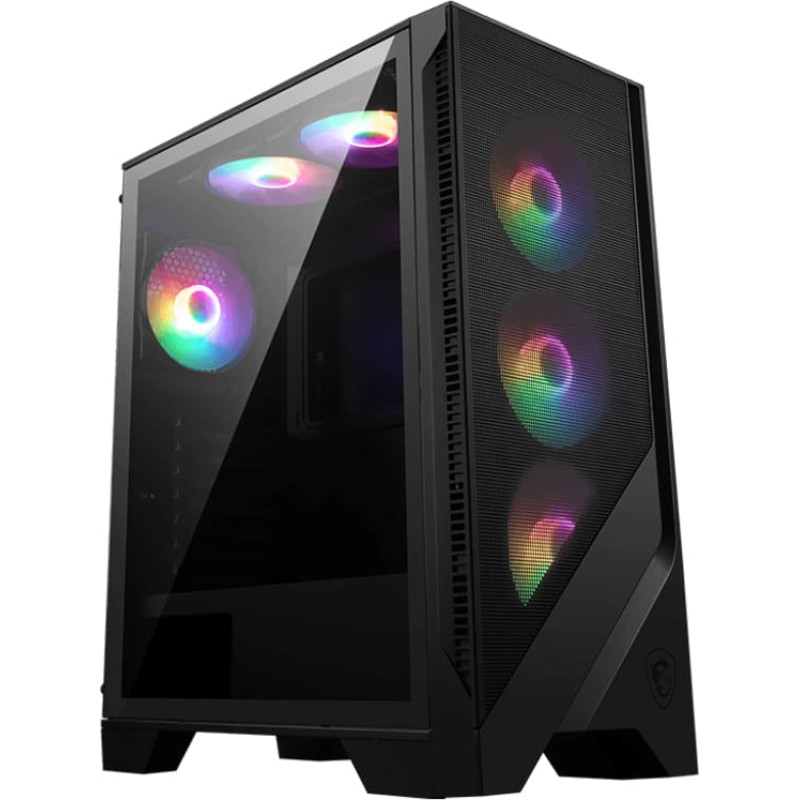 MSI MAG Forge 120A AIRFLOW Midi Tower Must, L&auml;bipaistev