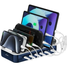 4Smarts Charging station 100W cable set navy blue