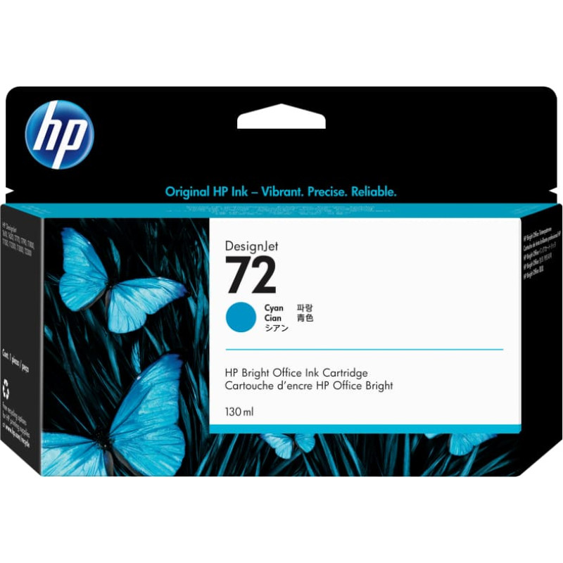 HP 72 130 ml žydro ra&scaron;alo kasetė