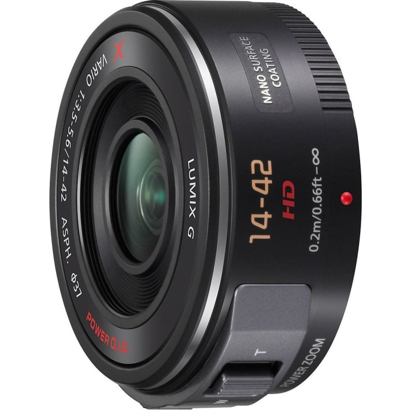 Panasonic Lumix G X Vario PZ 14-42mm f/3.5-5.6 ASPH. Power O.I.S. lens, black