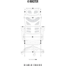 Diablo Chairs Krzesło biurowe Diablo Chairs V-Master Czarne