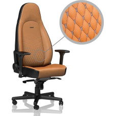 Noblechairs Fotel Noblechairs ICON z prawdziwej sk&oacute;ry - koniak/czarny (GAGC-091)