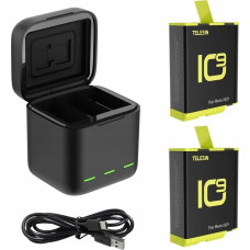 Telesin Ładowarka tr&oacute;jkanałowa dla GoPro Hero 9 / Hero 10 + 2 akumulatory (GP-BNC-901-B)