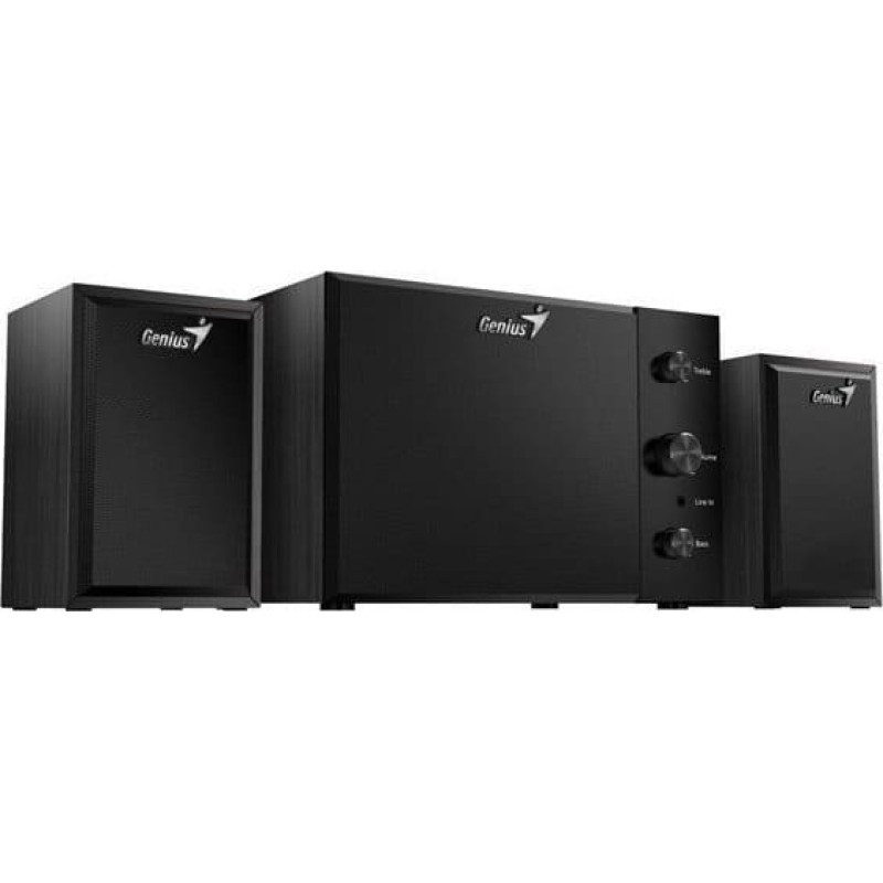 Genius Głośniki komputerowe Genius głośniki SW-2.1 350, 2.1, 15W, czarne, kontroler, kontrola ton&oacute;w niskich i wysokich, 3,5 mm jack, 40Hz~20kHz