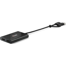 Club 3D Club3D Adapter USB-C (USB A Adapter) > 2x DP   4K@60Hz St/Bu retail