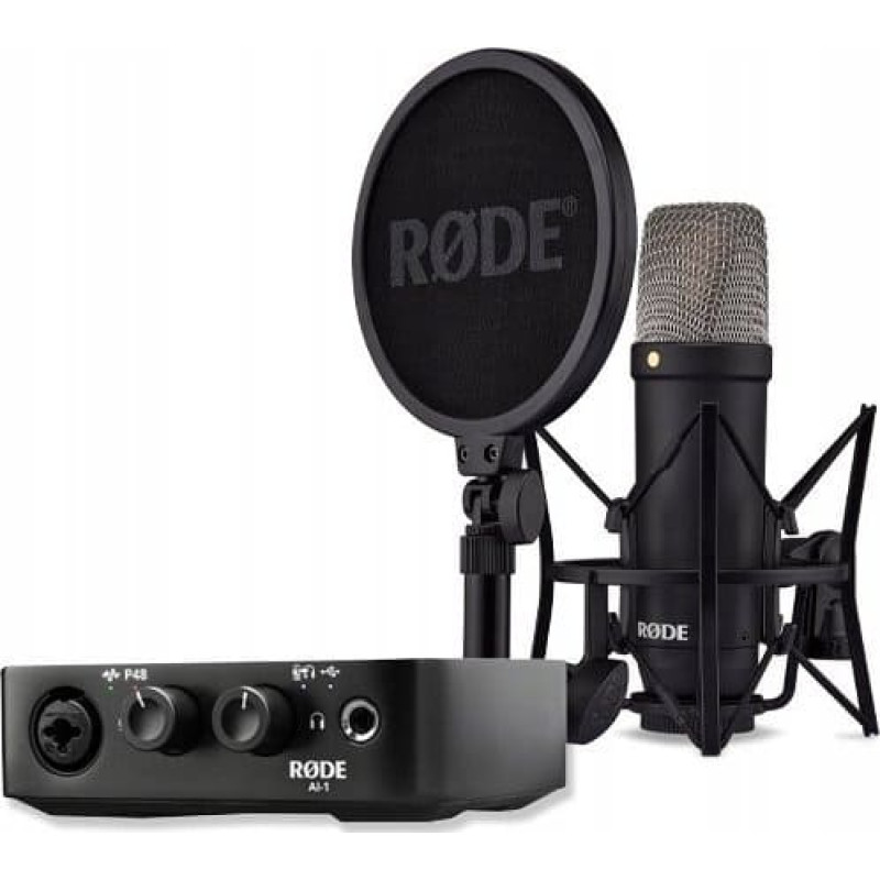 Rode R&Oslash;DE NT1 Signature Black + AI-1 Studio Kit MK2 - complete studio set