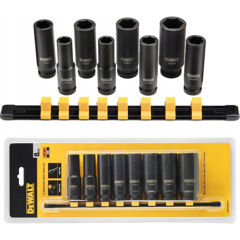 Dewalt DEWALT ZESTAW NASADEK UDAROWYCH  8cz. 1/2''