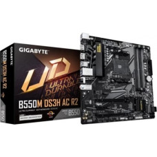 Gigabyte B550M DS3H AC R2 Motherboard - AMD Ryzen 5000 CPUs, 5+3 Phases VRM, up to 4733MHz DDR4 (O.C.), 1xPCIe 4.0 + 1xPCIe 3.0 M.2, Wi-Fi 5, 1GbE LAN, USB 3.2 Gen 1