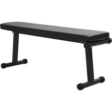 Vidaxl Składana ławka treningowa  100 kg Czarna 107x27x41 cm Stal