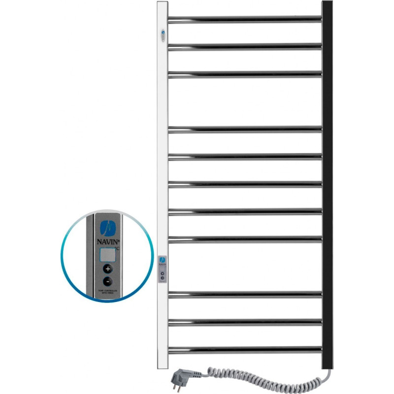 Navin Electric towel rail Klasic Quadro 500*1000 Digital right 10-016052-5010