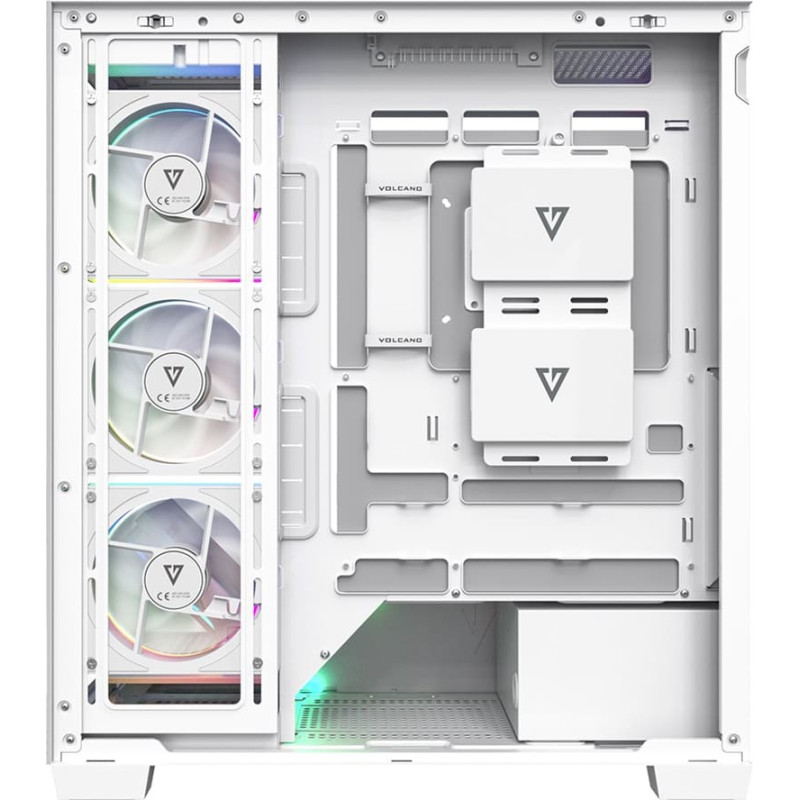 Modecom Case VOLCANO STELLAR PLUS ARGB MIDI 5F White