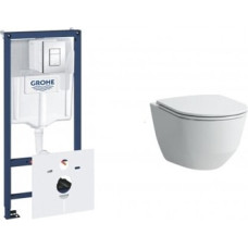 Grohe Potinkinio rėmo ir pakabinamo klozeto komplektas Grohe 38827000 + Laufen H8669570000001