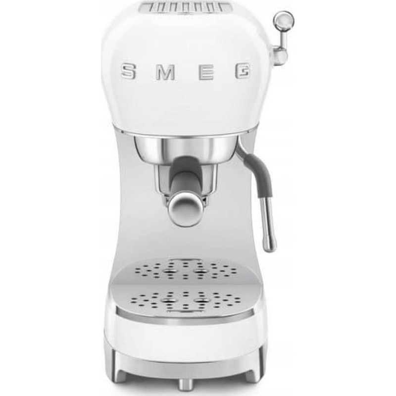 Smeg Ekspres ciśnieniowy Smeg Ekspres do kawy, kolbowy, biały ECF02WHEU