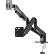 Gembird Desk arm for two monitors, adjustable, from 17 to 32 inches, load capacity up to 10 kg, black