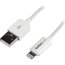 Startech Kabel USB StarTech USB-A - Lightning 3 m Biały (USBLT3MW)