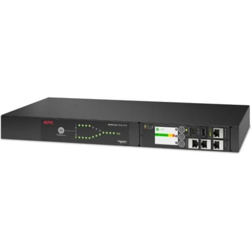 APC Rack ATS AP4423A 230V, 16A, C20 in, (8) C13 (1) C19 out