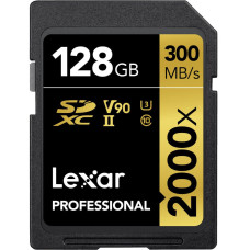 Lexar m&auml;lukaart SDXC 128GB Professional 2000x UHS-II U3 V90
