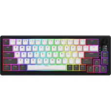Hator Skyfall Pro Wireless 65 klaviatuur M&auml;ngimine USB + RF Wireless + Bluetooth QWERTY Ameerika inglise keel Must, Hall