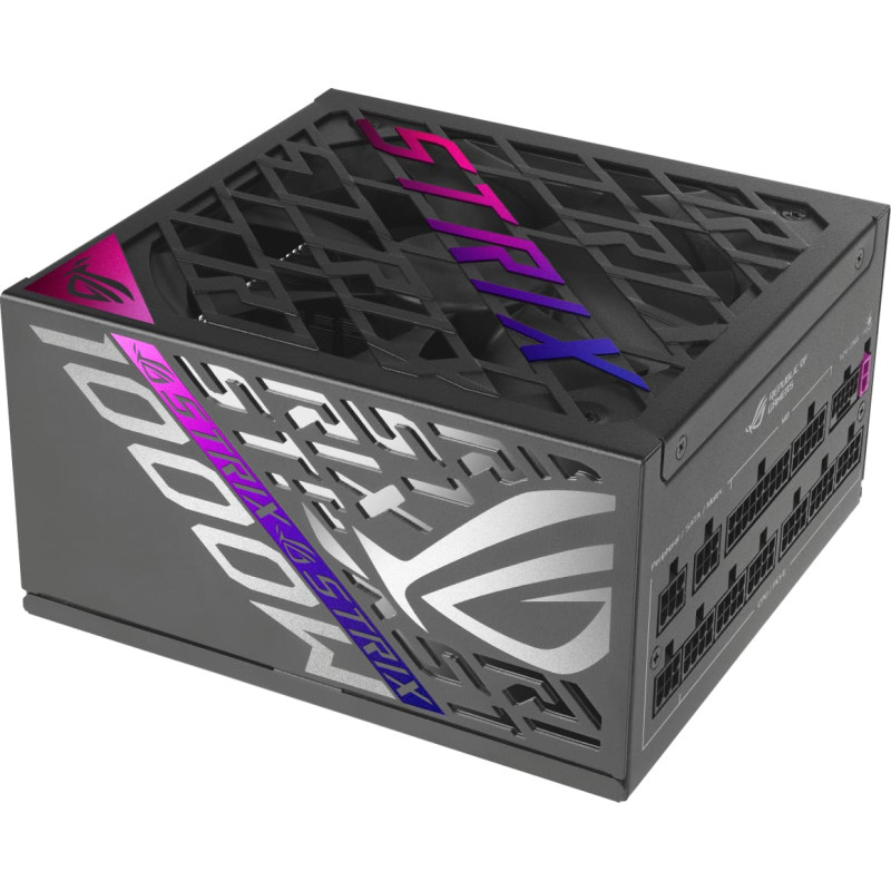Asus ROG STRIX-1000P-GAMING блок питания 1000 W 20+4 pin ATX ATX Черный, Серебристый