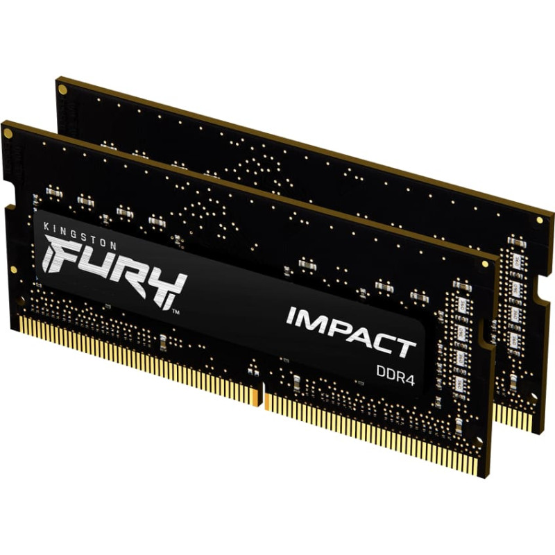 Kingston Technology FURY Impact atminties modulis 32 GB 2 x 16 GB DDR4 3200 MT/s 260-pin SO-DIMM