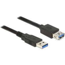 Delock Kabel USB Delock USB-A - USB-A 1.5 m Czarny (85055)