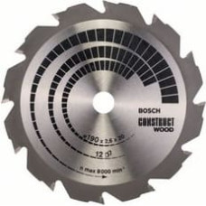 Bosch Tarcza pilarska Construct Wood 190 x 20mm 12z (2608641201)