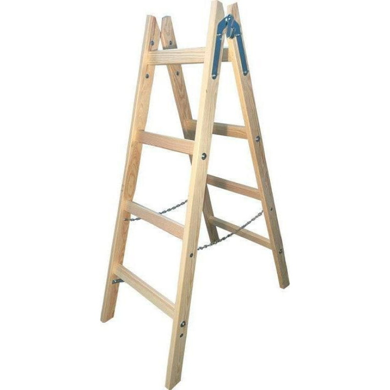 Awtools AWTOOLS DRABINA DREWNIANA 2x 4 STOPNI 150KG