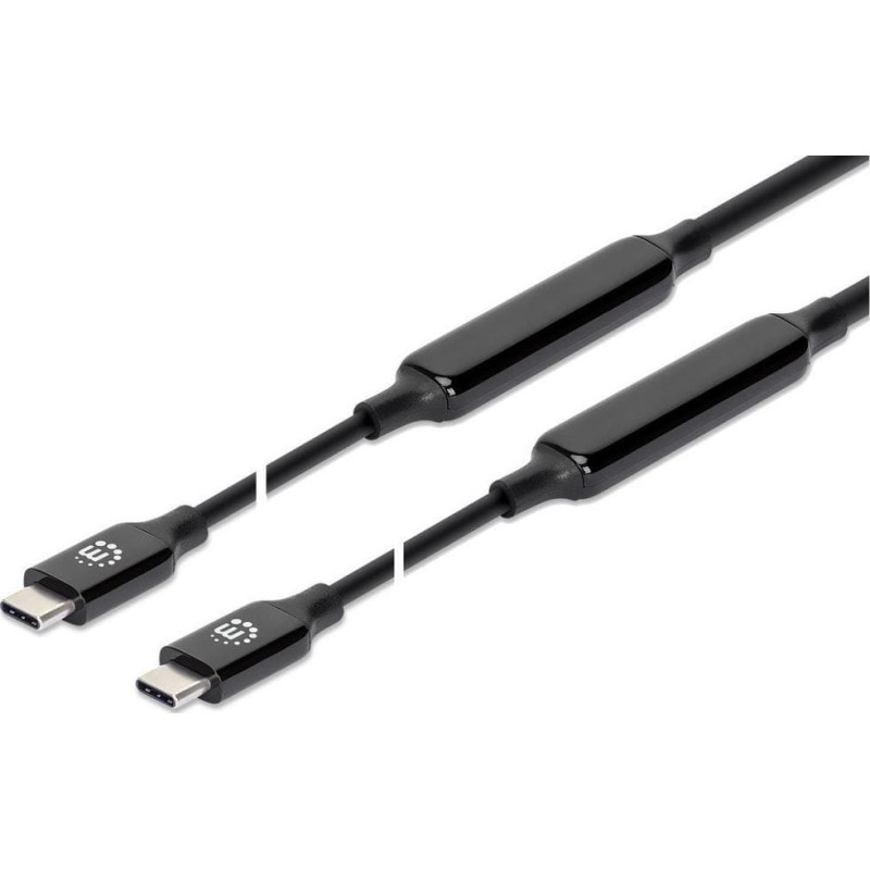 Manhattan Kabel USB Manhattan USB-C - USB-C 3 m Czarny (355964)
