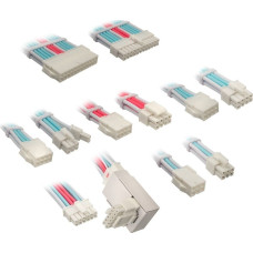 Kolink Kolink Core Pro Braided Cable Extension Kit 12V-2x6 Type 1 - Brilliant White/Neon Blue/Pure Pink