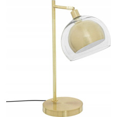 Atmosphera Lampka nocna złota glamour, metal i szkło, 48 cm