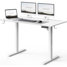 Sense7 Biurko SENSE7 NOJO LIGHT Białe 120 cmx60 cm