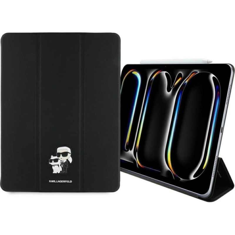 Karl Lagerfeld KLFC13PM24SAKCK iPad Pro   13'' 2024 Book Cover czarny/black Saffiano Magnetic Karl &Choupette