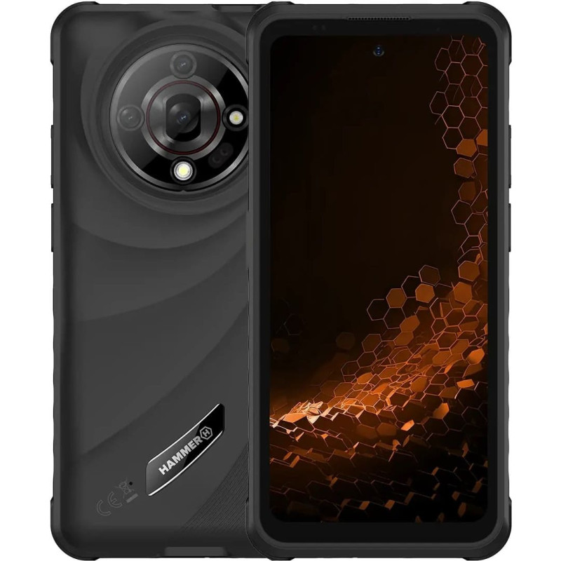 Hammer Smartfon Hammer HAMMER Iron 6 (Black) DS 6.56'' IPS TFT 720x1612/2GHz/128GB/6GB RAM/Android 14/microSDXC/WiFi,BT,4G |