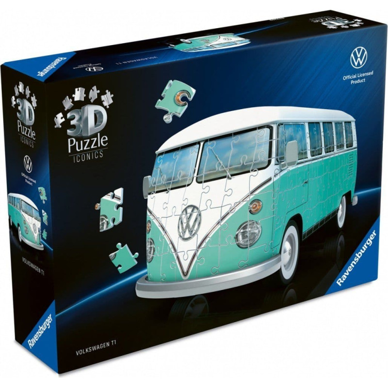 Ravensburger Puzzle 3D Samoch&oacute;d Volkswagen T1 Polska