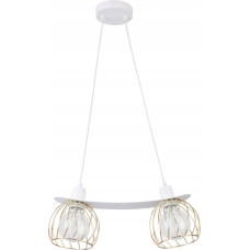 Noname Lampa wisząca Sigma Regge 2 31855 lampa wisząca zwis 2x60W E27 biały / złoty