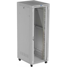 Lanberg 47U 800x1000 gray floor-standing rack cabinet with glass doors and LCD (flat pack) V2