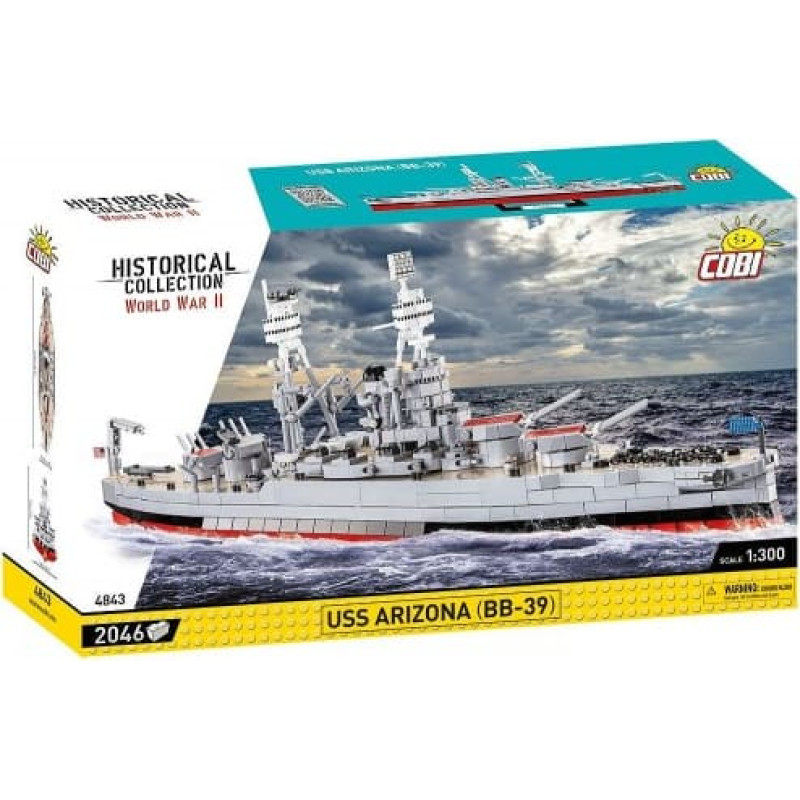 Cobi Klocki Blocks USS Arizona BB-39 2046 blocks