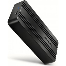 Axagon External aluminum enclosure EEM2-40G USB4 Gen 3x2 M.2 NVMe SSD 40Gbps, passive cooling, USB-C cable, silicone sleeve