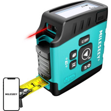 Mileseey DT20 Laser Distance Measurer with a 40-meter measuring tape