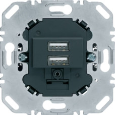 Berker one.platform Mechanizm gniazda USB ładowania 3.0 A 230 V, antracyt, mat 260205