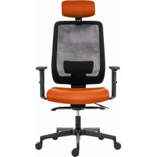 Powerton Krzesło biurowe Powerton Powerton Ergonomiczny fotel biurowy Lucie, Pomarańczowy