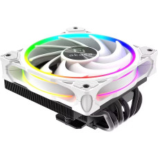 Akasa Chłodzenie CPU Akasa SOHO H6L M2 Low-Profile CPU-chłodzenie, ARGB - 120mm, biały
