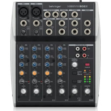 Behringer Behringer 802S - 8-kanałowy kompaktowy mikser analogowy z interfejsem USB zaprojektowany specjalnie do obsługi podcast&oacute;w, streamowania oraz nagrywania w domu