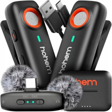 Hohem Mikrofon Hohem 2x Mikrofon Bezprzewodowy + Etui Ładujące 2TX 1RX / Mic-01 / USB-C TYPE-C
